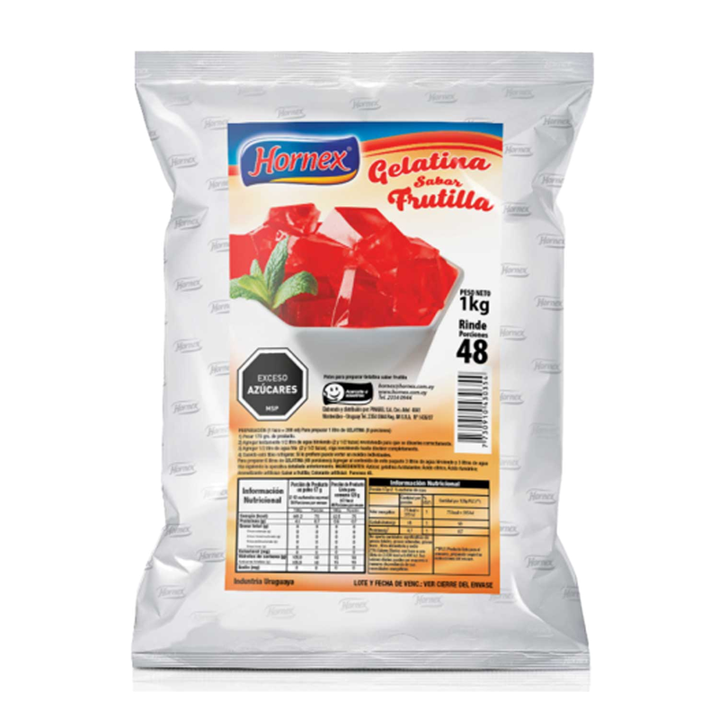 Gelatina Hornex Frutilla 1 Kg