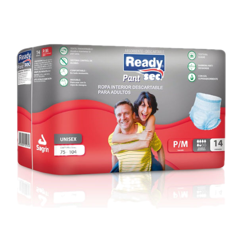 Readysec Pants Adulto P/m 14 Unidades