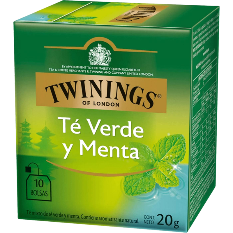 Té Twinings Verde Con Menta 10 Unidades