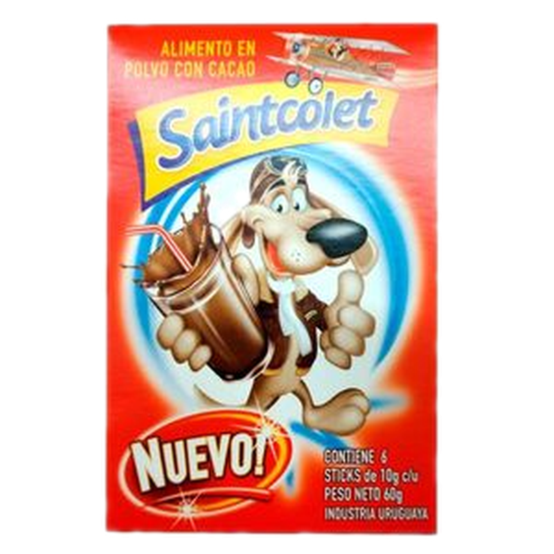 Polvo Achocolatado Saintcolet 10 G 10 Unidades