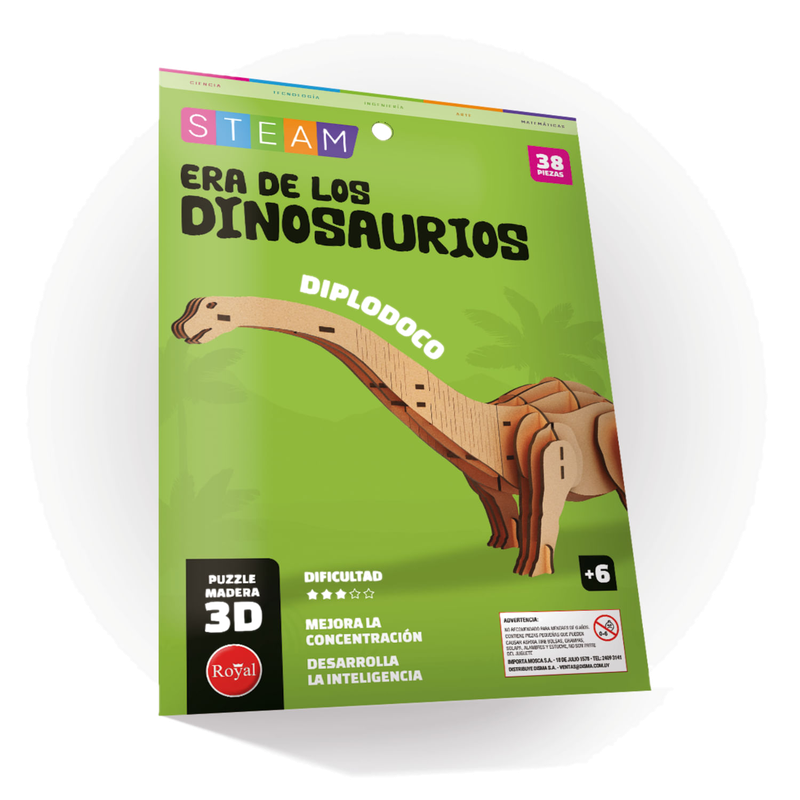 Puzzle Royal Dino Madera 38pcs 3d