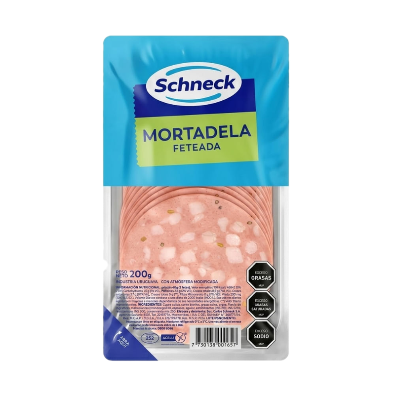 Mortadela Schneck Feteada 200 G