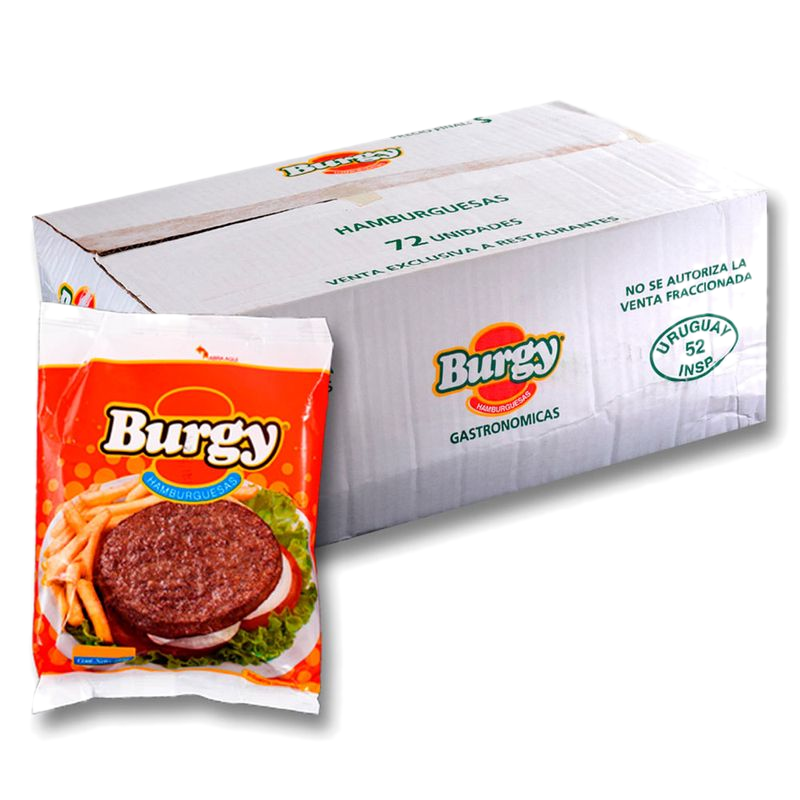 Hamburguesas Burgy 72 Unidades