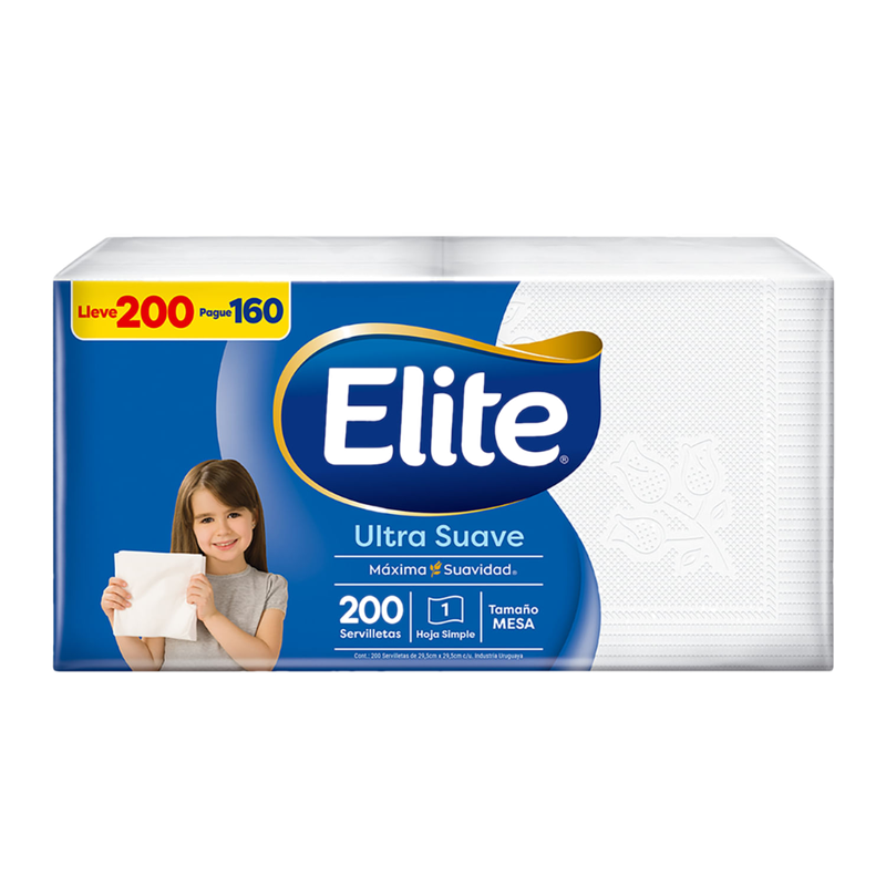 Servilleta Elite Mesa Blanca 200x160