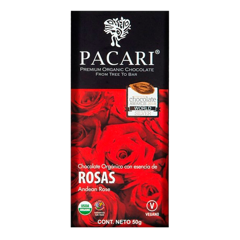 Chocolate Pecarri Esencias Rosas 50 G
