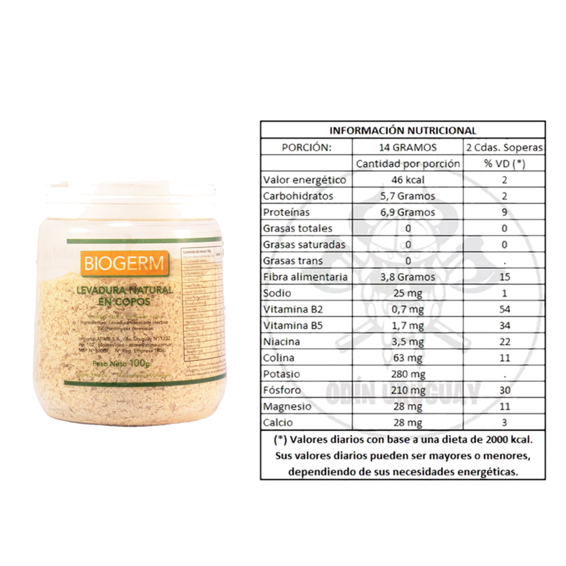 Levadura Biogerm Nutricional En Copos 100 G