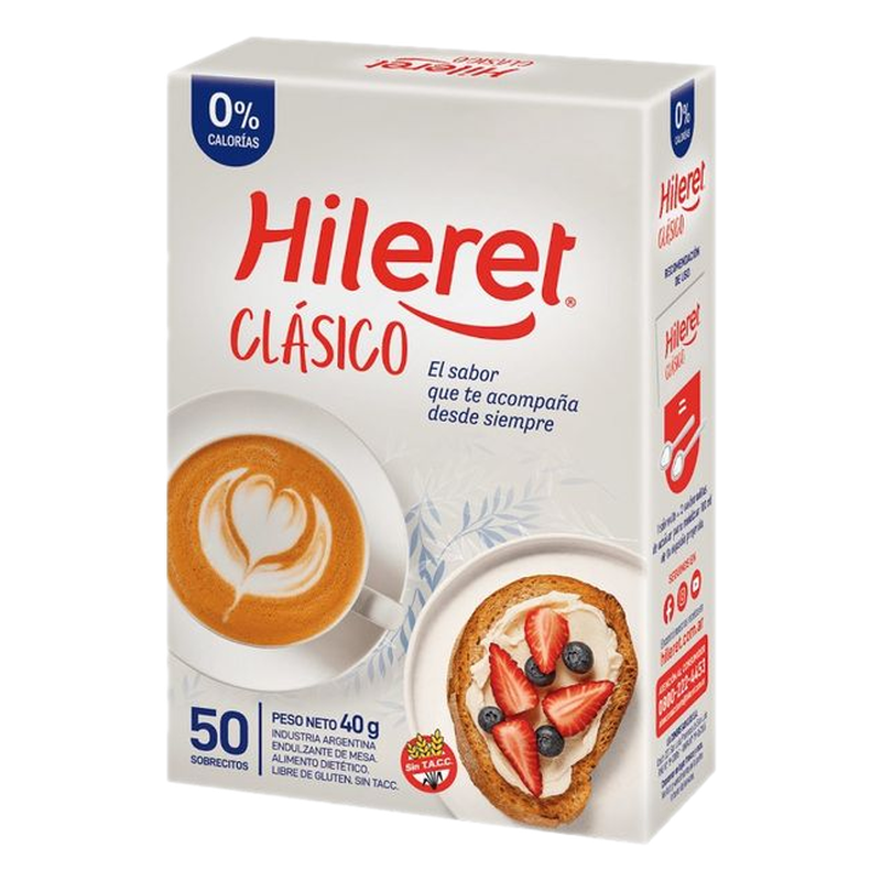 Edulcorante Hileret Clásico 50 Sobres