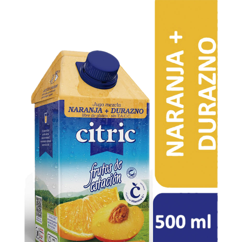 Jugo De Naranja Y Durazno Citric 500 Ml