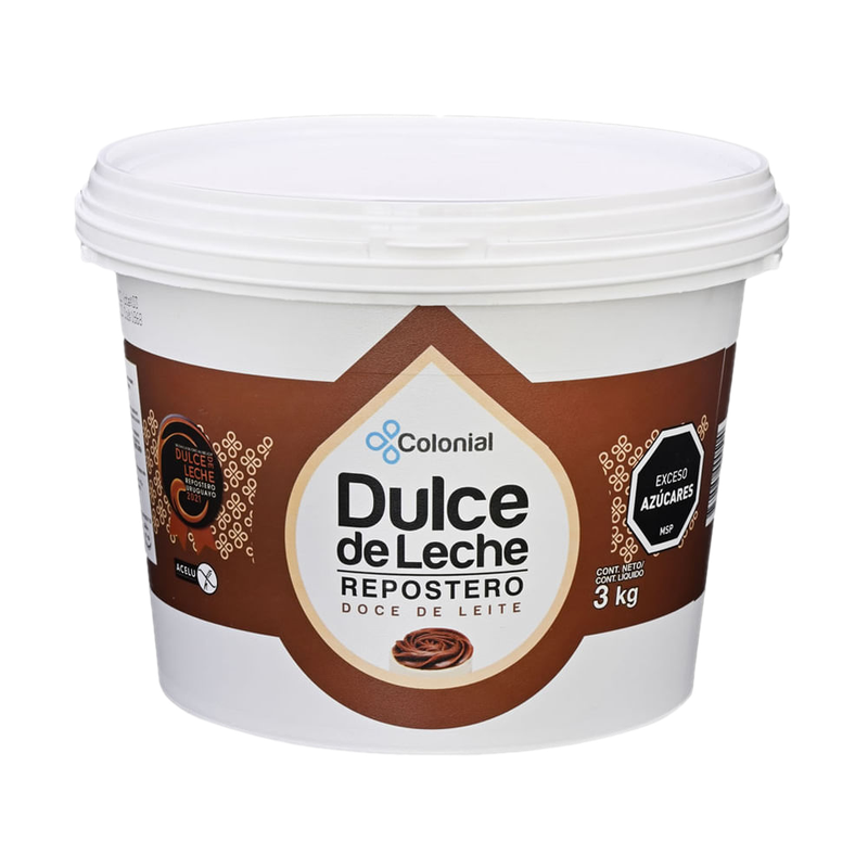 Dulce De Leche Repostero Colonial Envase Descartable 3 Kg