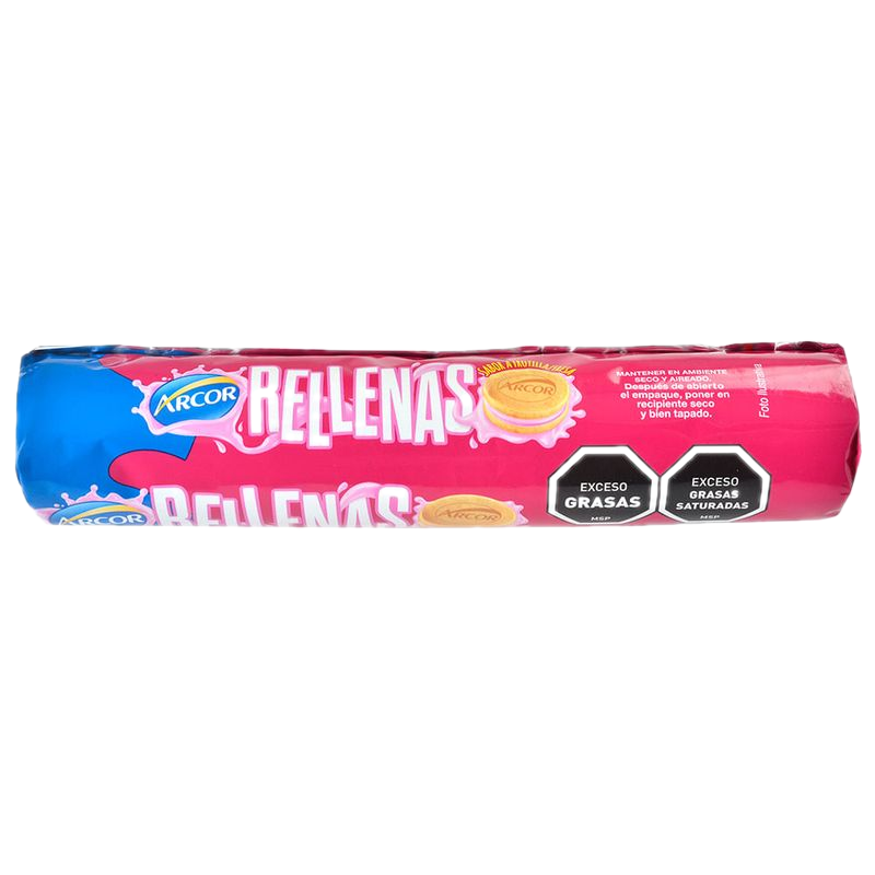 Galletitas Arcor Rellenas Frutilla Y Fresa 120 G