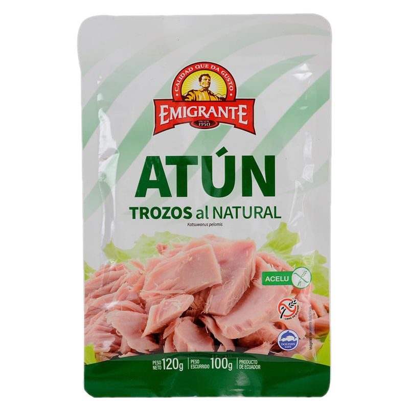 Atún Emigrante Trozos Al Natural 120 G