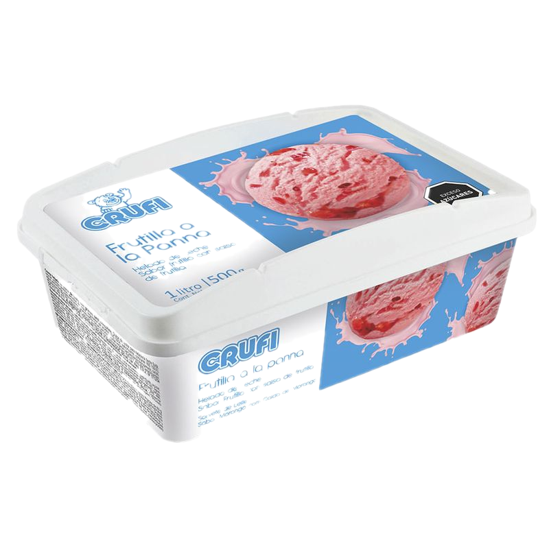Helado Crufi Frutilla A La Panna 1 L