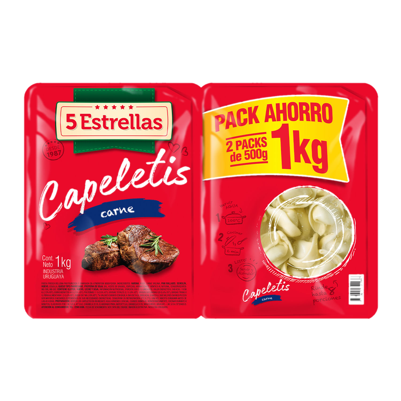 Capeletis 5 Estrellas 2 Unidades