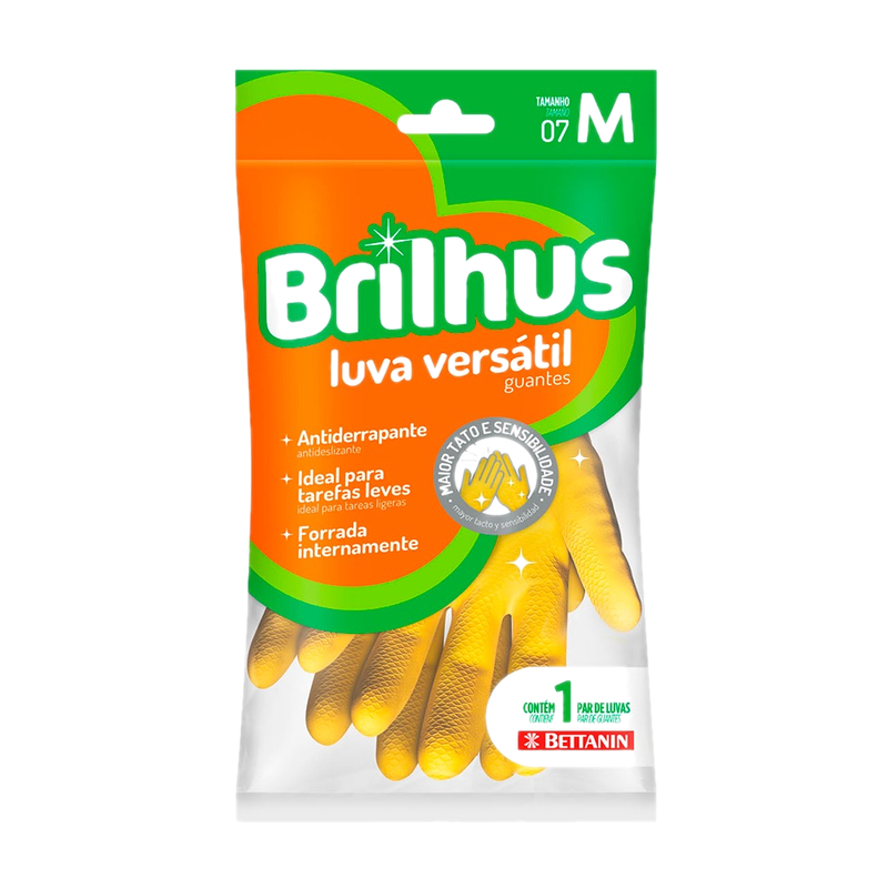 Guantes De Limpieza Brilhus Versátil Talle Medio