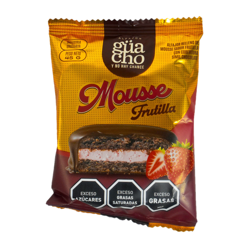 Alfajor Guacho Mousse Frutilla 45 G