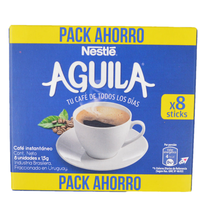 Café Instantáneo Aguila 8 Sticks
