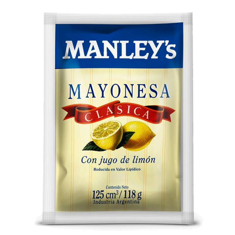 Mayonesa Clásica Manleys Pouch 125 Ml
