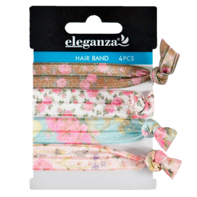Set 4 Bandas Para El Cabello 10 Cm