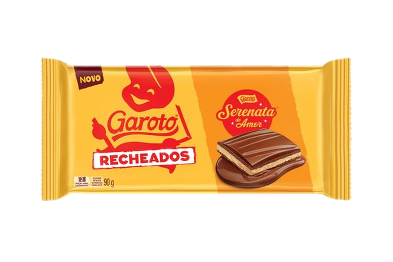 Tabletas Rellenas Garoto Recheados Serenata 90 G