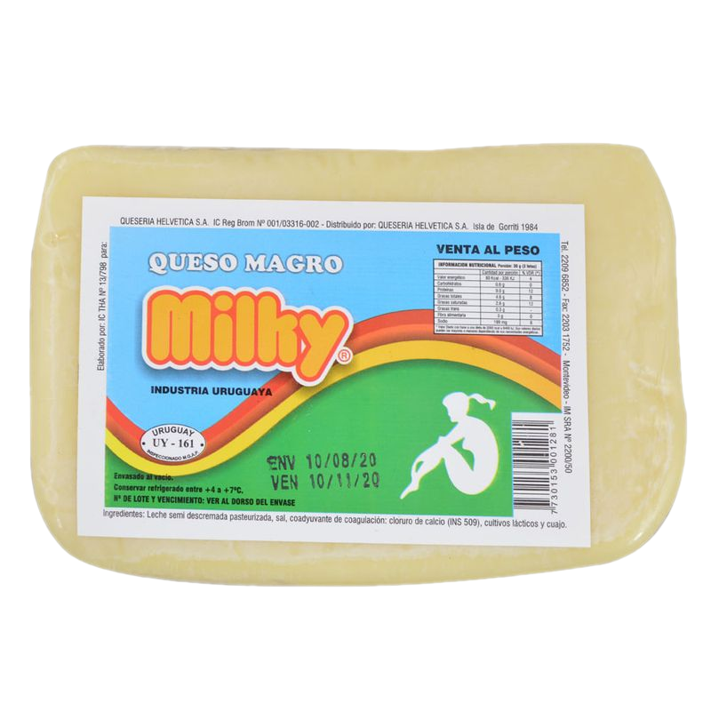 Queso Magro Milky Fracción 1 Kg