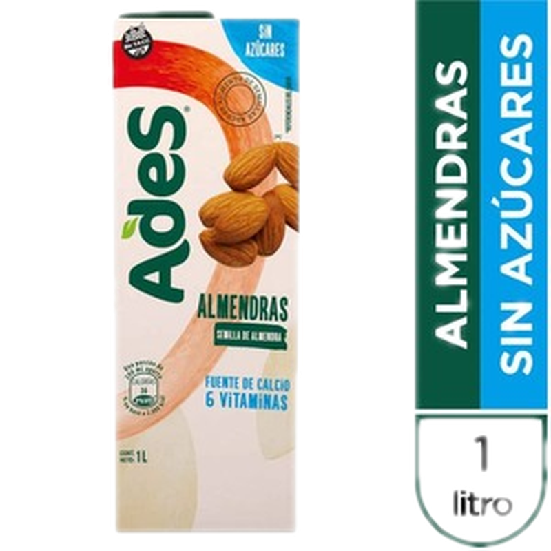 Bebida Ades 1 L. Almendras S Az