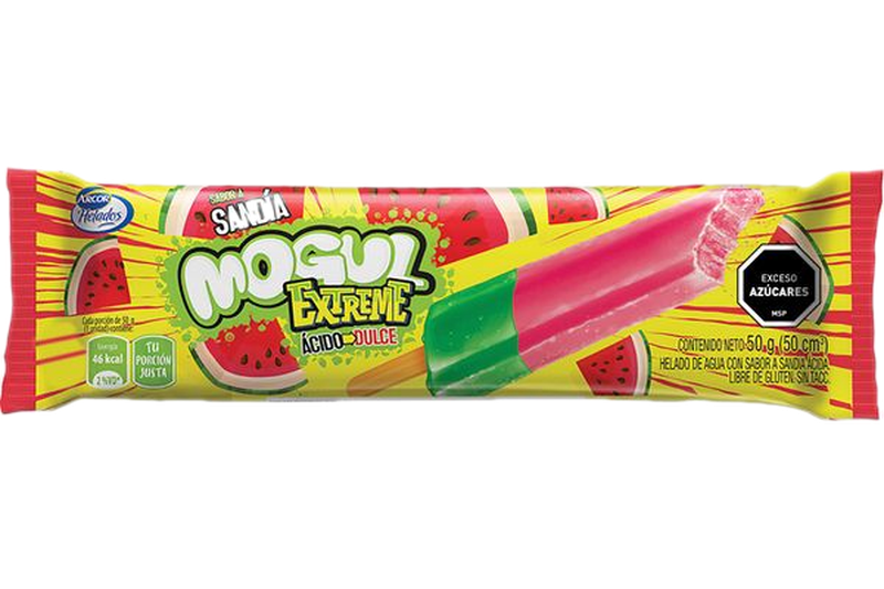 Helado Palito Mogul Extreme Sabor Sandía 50 Ml