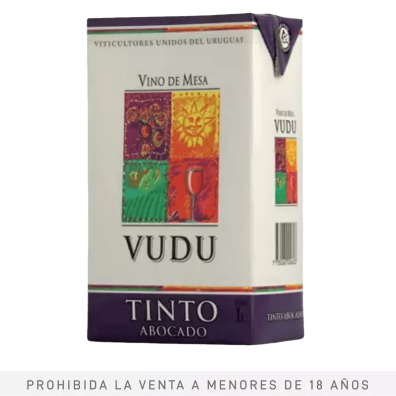 Vino Tetra Vudu Tinto Abocado 1 L