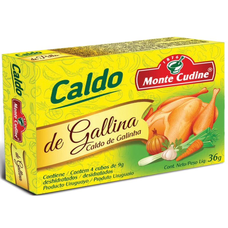 Caldo De Gallina Monte Cudine 4 Unidades