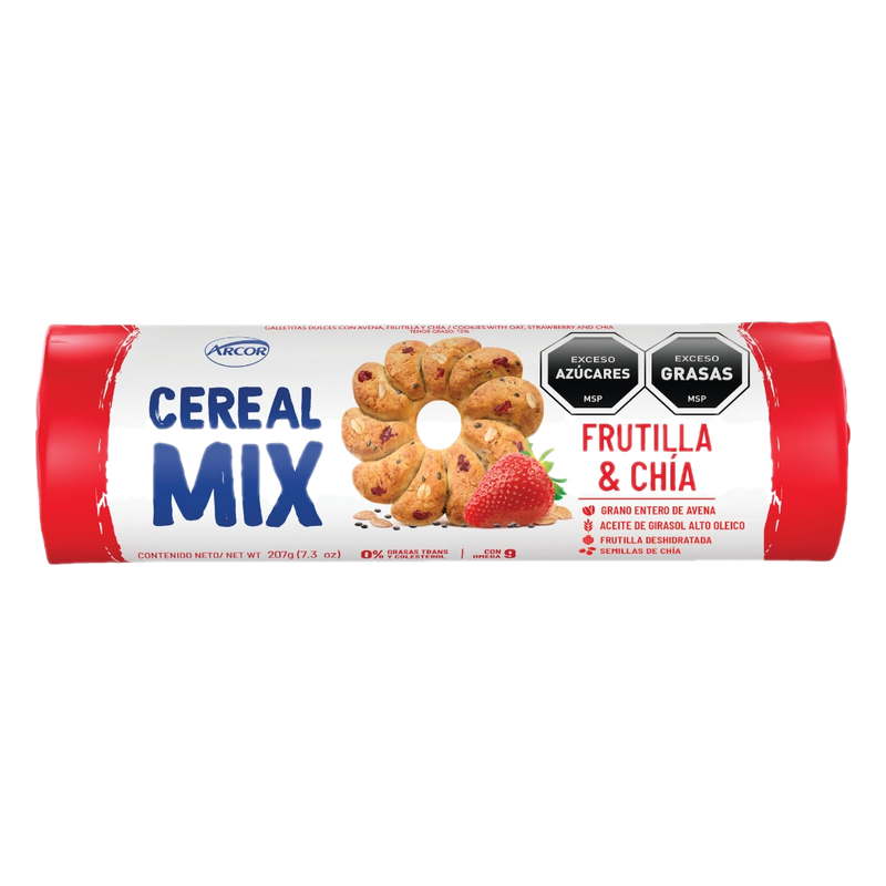 Galleta Cereal Mix Avena Y Chocolate 207 G