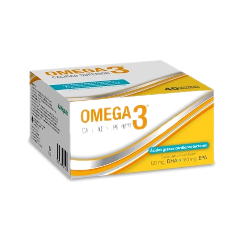 Omega 3 1000 Mg 40 Cápsulas Blandas