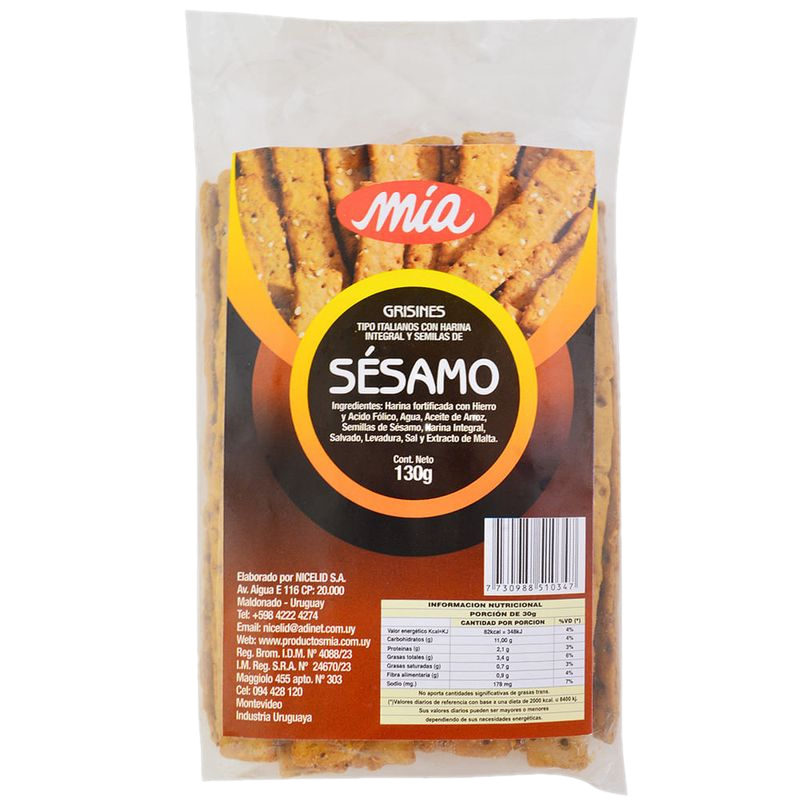 Grisines Con Sésamo 130 G