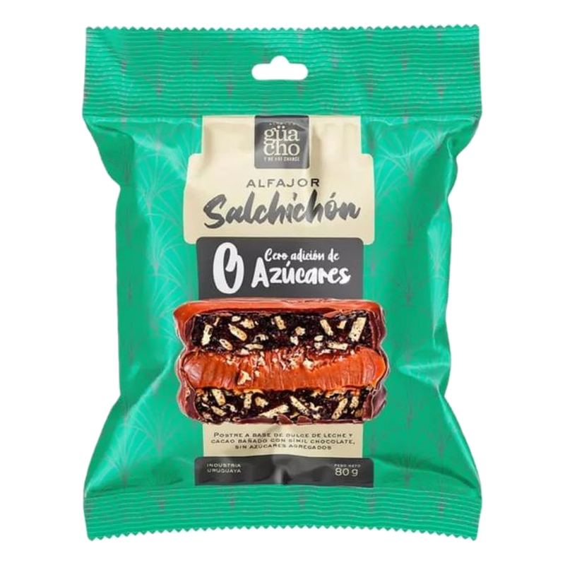 Alfajor Salchichón Guacho Sin Azúcar 80 G