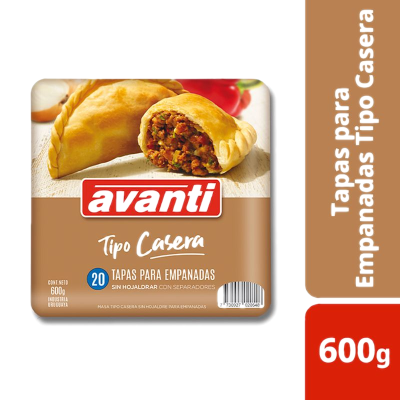 Tapa Empanadas Avanti Casera Horno 20 Unidades