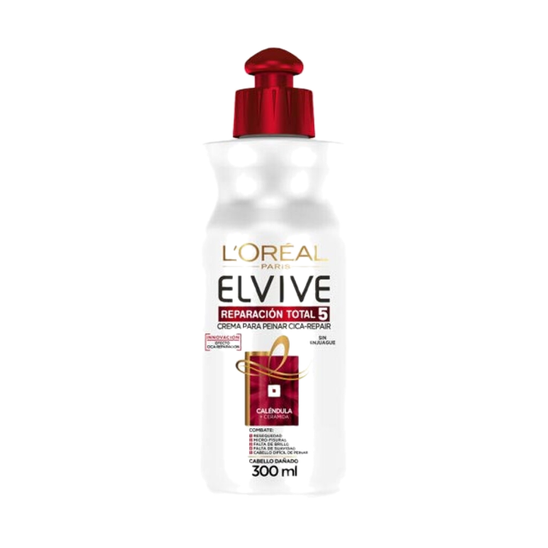 Crema De Peinar Elvive Reparación Total 5 300 Ml