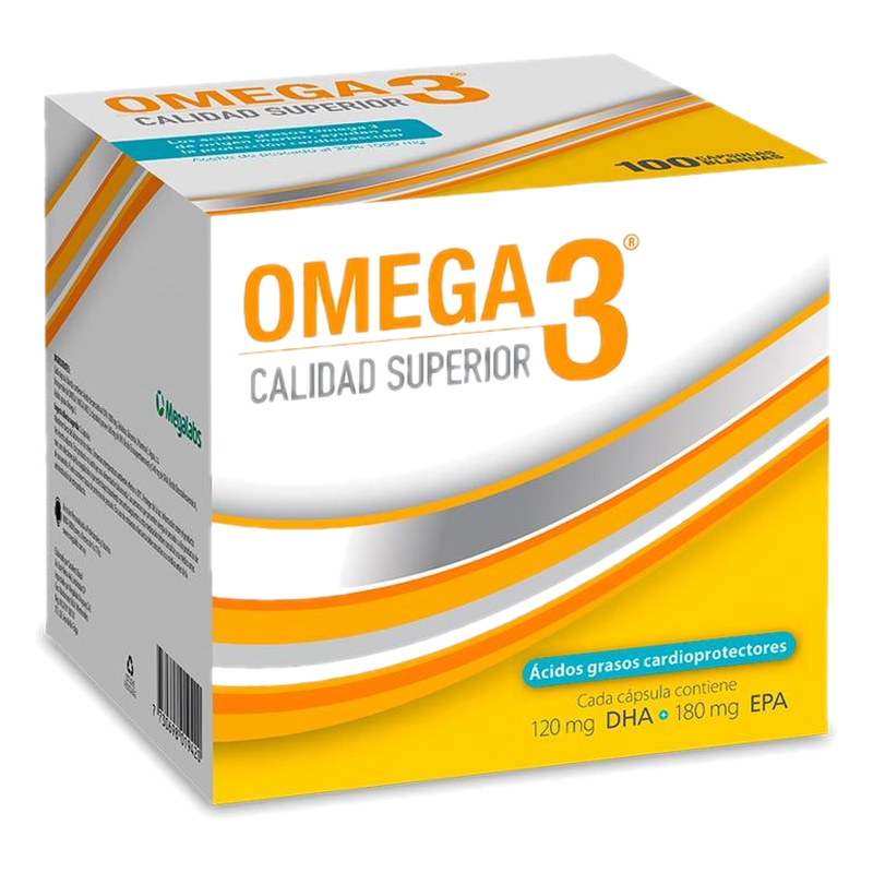Omega 3 1000 Mg 100 Cápsulas Blandas