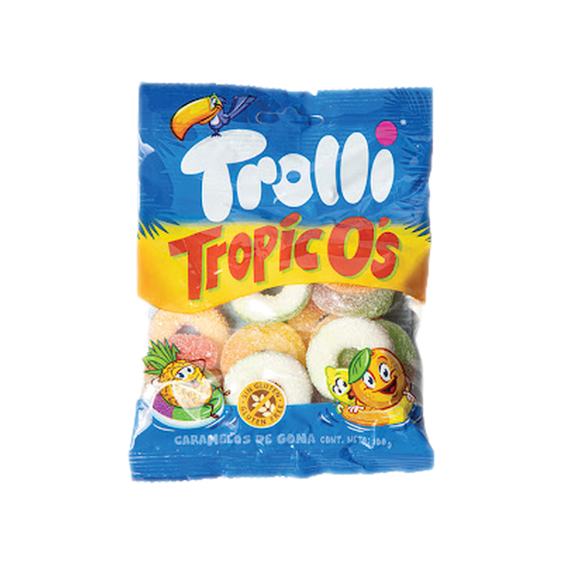 Gomitas Aritos Frutales Trópicos Trolli 100 G