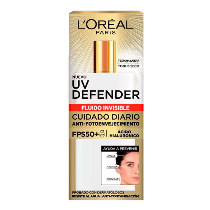 Protector Solar Facial Uv Fluído Invisible Loreal Fps 50 40 G