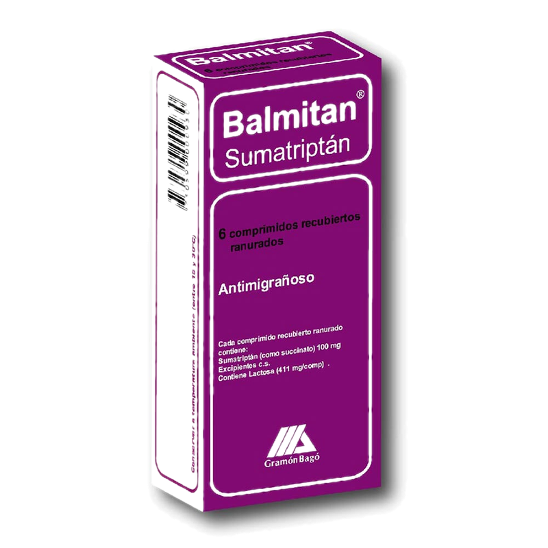 Balmitan 100 Mg 6 Comprimidos Ranurados