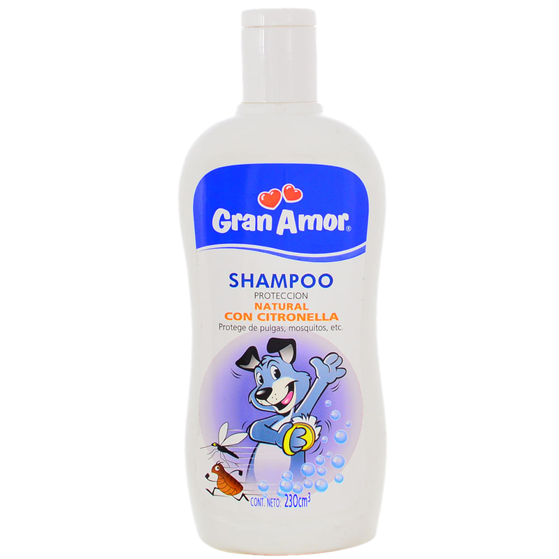Shampoo Gran Amor Protección Natural Con Citronella 230 Ml