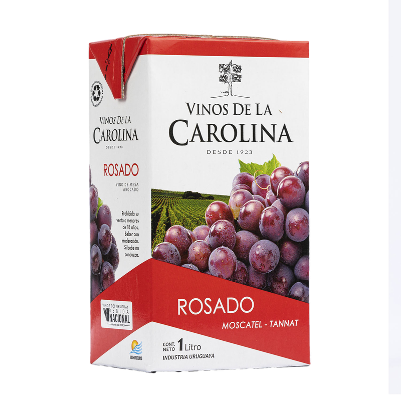 Vino De La Carolina Rosado Moscatel Tannat Tetra 1 L