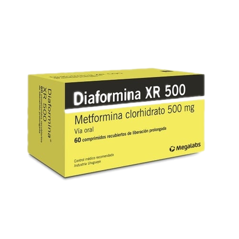Diaformina Xr 500 Mg 60 Comprimidos Recubiertos Lp