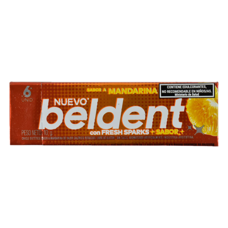 Chicle Beldent Sabor Mandarina 10 G