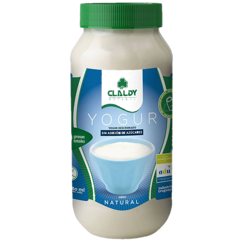 Yogur Claldy Descremado Natural 780 Ml