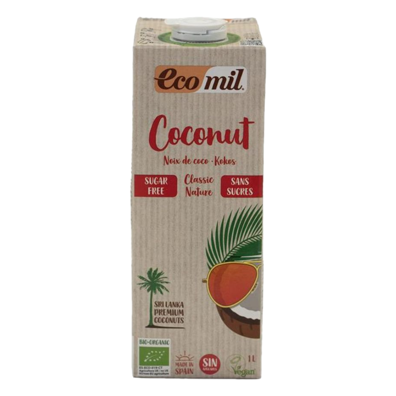 Bebida Vegetal Ecomil Coco Sin Azúcar 1 L