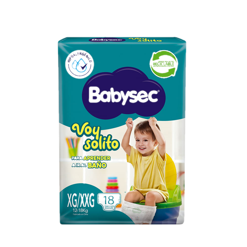 Pañales Para Aprendizaje Babysec Voy Solito Talle Xg-xxg 18 Unidades
