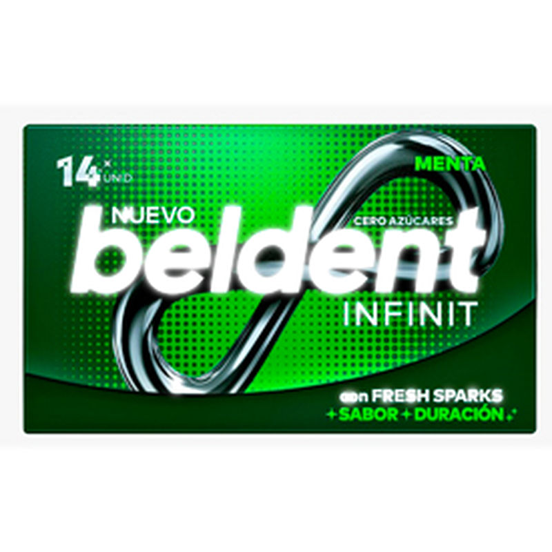 Chicle Beldent Infinit Menta 14 Unidades
