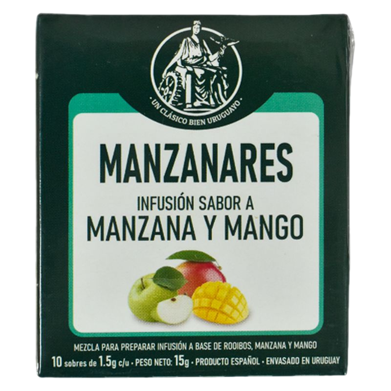Té Frutal Manzana Y Mango Manzanares 10 Sobres