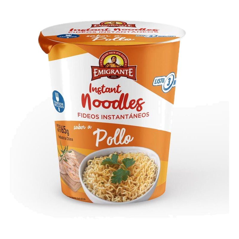 Fideos Instantáneos Emigrante Cup Noodle Sabor Pollo 65 G
