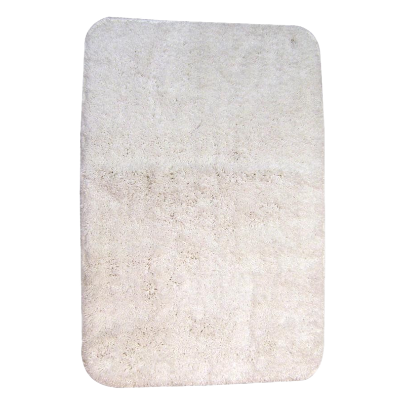 Alfombra Para Baño Natural / Blanca 40 X 60 Cm