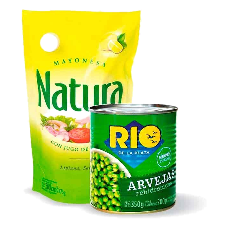 Mayonesa Natura Doypack 500 Ml + Arvejas